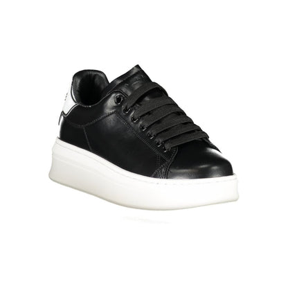 Gaelle Paris Black Polyethylene Sneaker