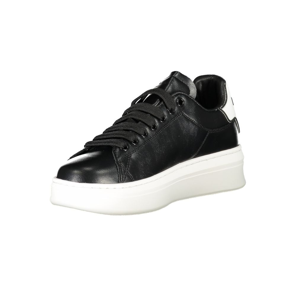 Gaelle Paris Black Polyethylene Sneaker