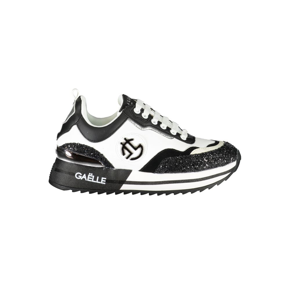 Gaelle Paris Black Polyester Sneaker