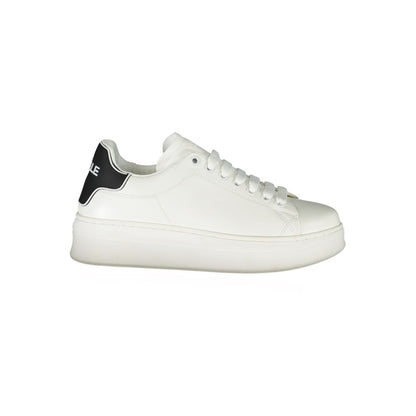 Gaelle Paris White Polyethylene Sneaker