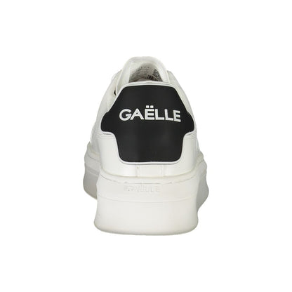 Gaelle Paris White Polyethylene Sneaker
