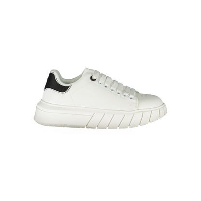 Gaelle Paris White Polyester Sneaker