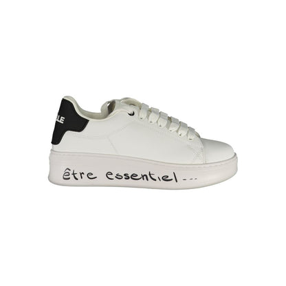 Gaelle Paris White Polyethylene Sneaker