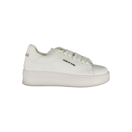 Gaelle Paris White Leather Sneaker