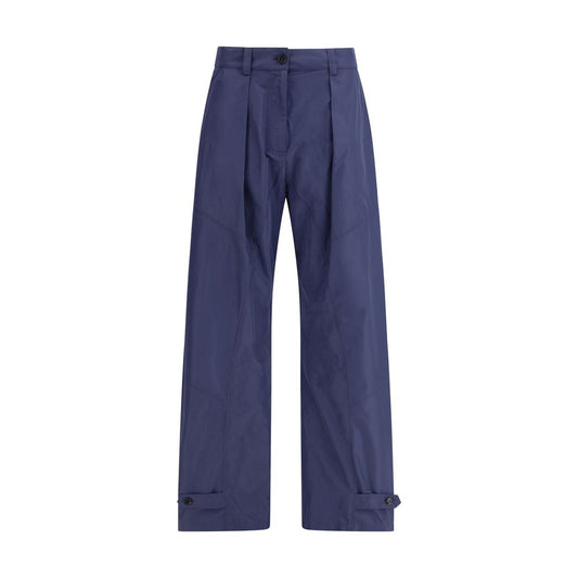 PINKO Blue Polyester Casual Pants