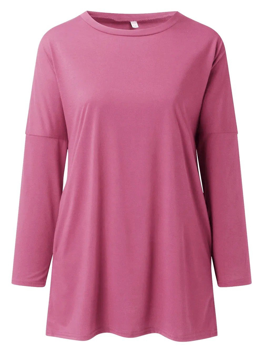 She Wears Glory™ Full Size Round Neck Long Sleeve T-Shirt - She Wears Glory Beverly Hills