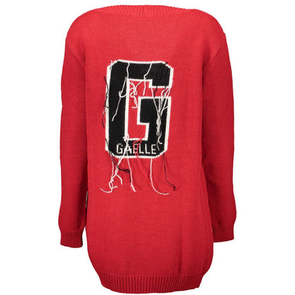 Gaelle Paris Red Wool Sweater