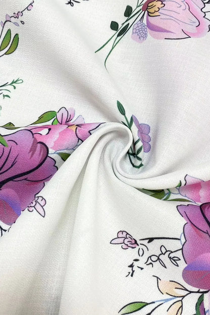 She Wears Glory™ — Called & Confident Printed Tie Neck Blouse - She Wears Glory Beverly Hills