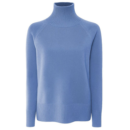 Emilio Romanelli Blue Cashmere Women Sweater