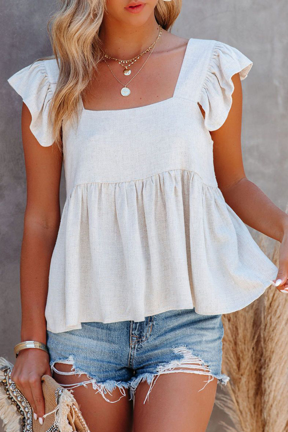 She Wears Glory™ — Crowned in Grace Ruffle Blouse - She Wears Glory Beverly Hills