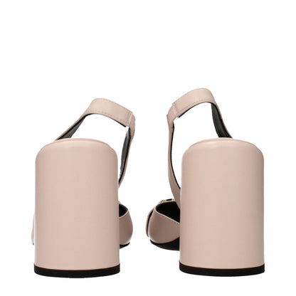 Versace Pink Leather High Heel Pumps