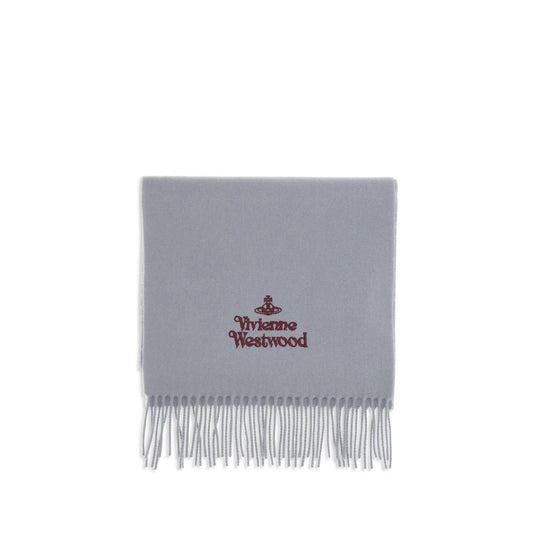 Vivienne Westwood Gray Wool Scarf