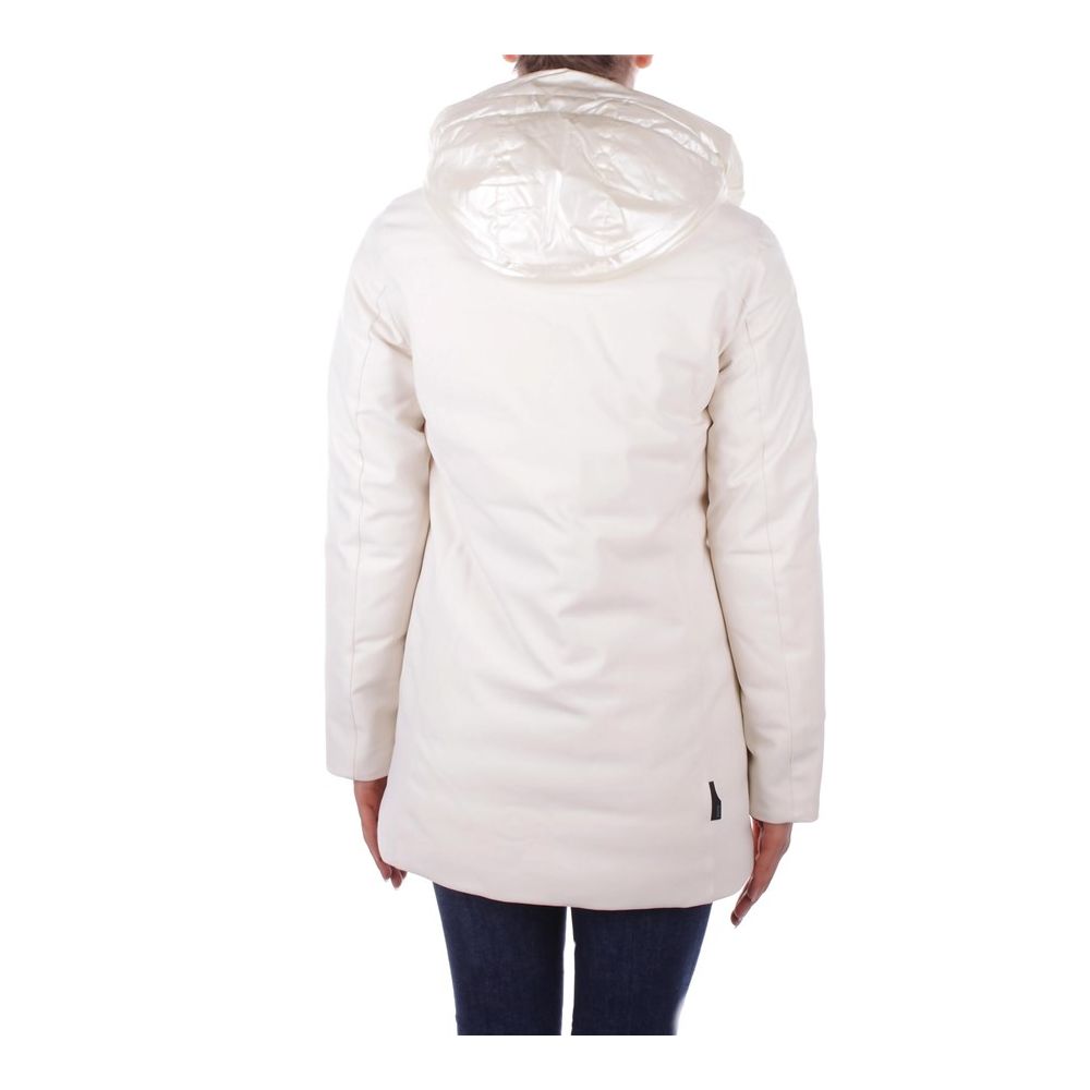 Suns White Polyester Jackets & Coat