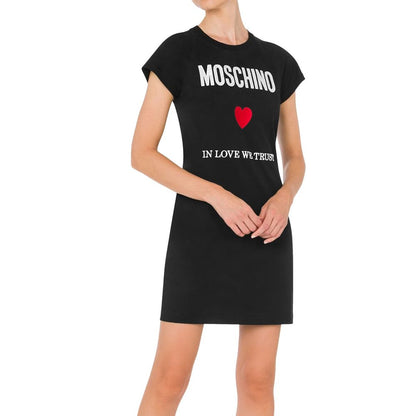 Moschino Couture Black Cotton Casual Dress