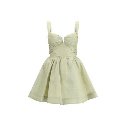 Zimmermann Green Linen Casual Dress
