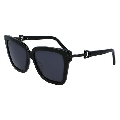 Ferragamo Black Acetate Sunglasses