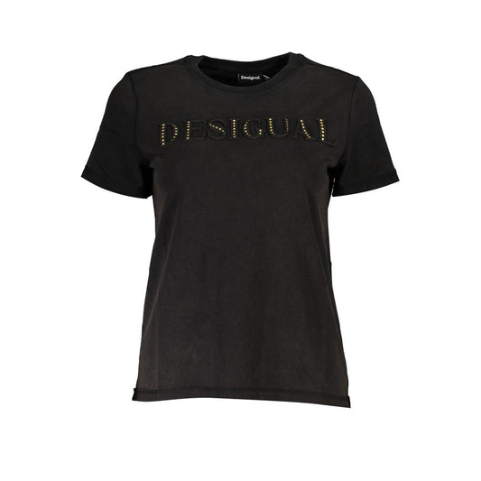 Desigual Black Cotton T-Shirt