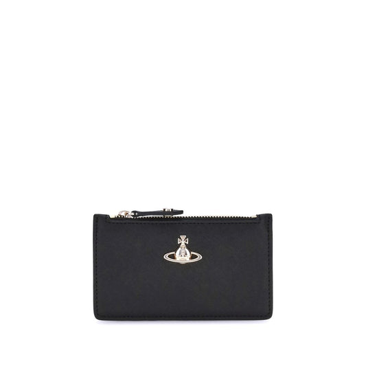 Vivienne Westwood Black Calf Leather Bos Taurus Wallet