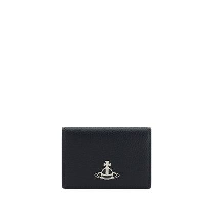 Vivienne Westwood Black Calf Leather Bos Taurus Wallet