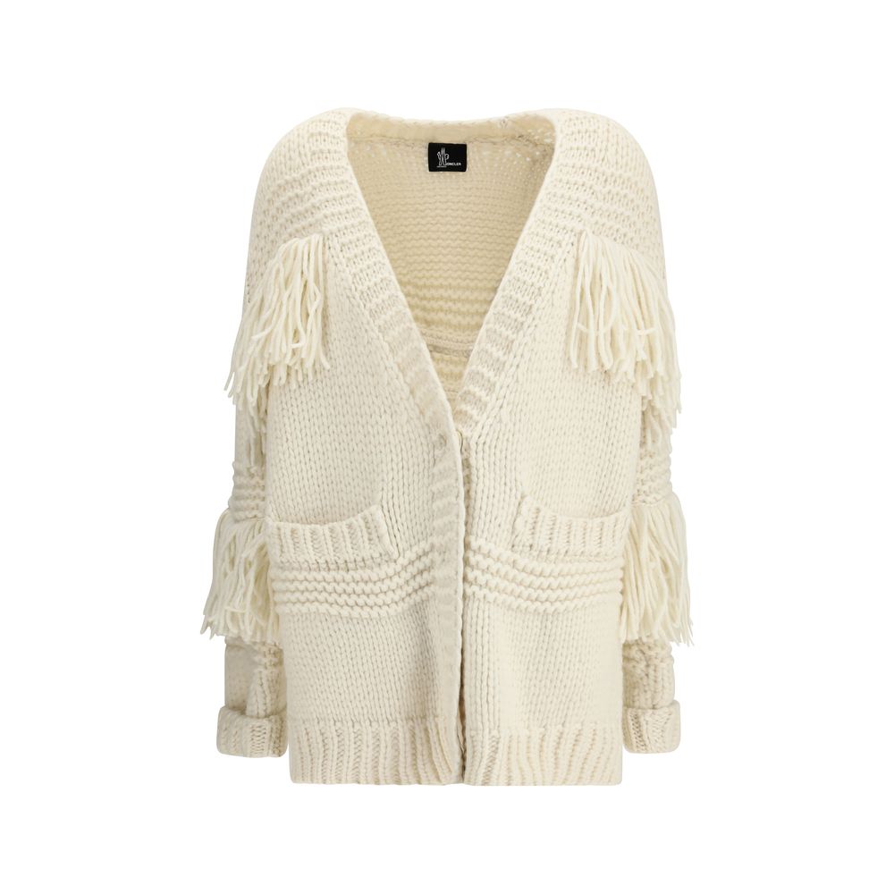 Moncler Grenoble Cream Polyamide Cardigan