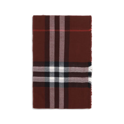 Burberry Bordeaux Wool Scarf