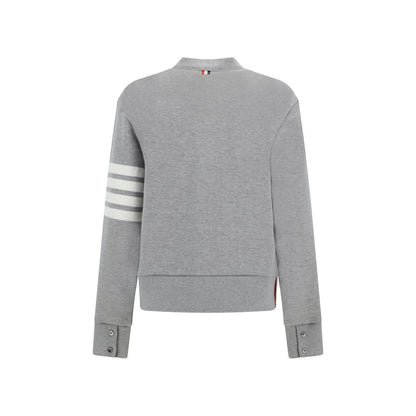 Thom Browne Gray Cotton Cardigan