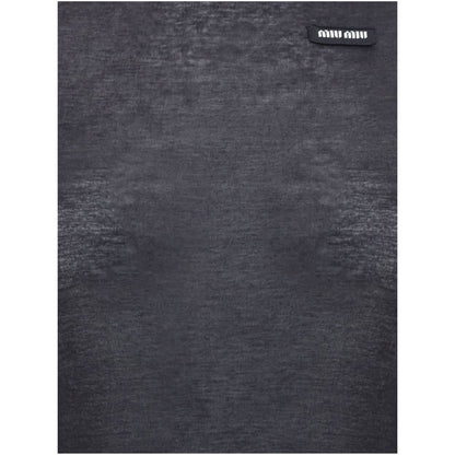 Miu Miu Black Cotton Casual Dress