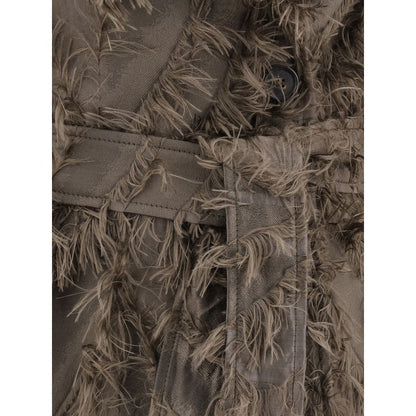 Brunello Cucinelli Brown Polyester Coat