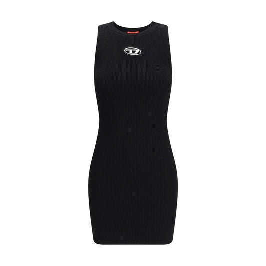 Diesel Black Viscose Casual Dress
