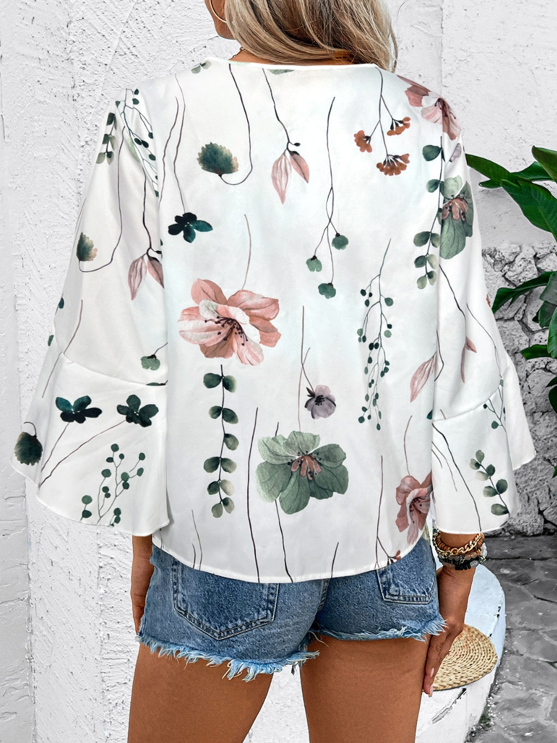 She Wears Glory — Honeyed Grace Ruffle Blouse - She Wears Glory Beverly Hills