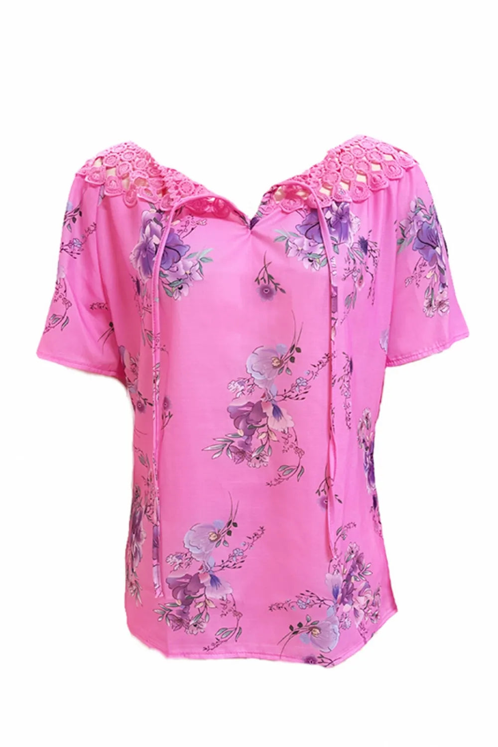 She Wears Glory™ — Called & Confident Printed Tie Neck Blouse - She Wears Glory Beverly Hills