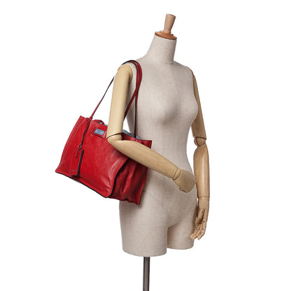 Prada Glace Calf Etiquette Tote