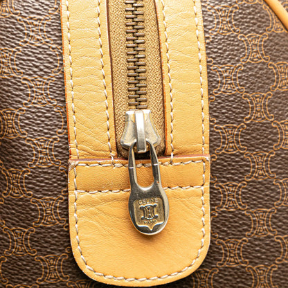 Celine Macadam Coated Canvas Boston Bag
