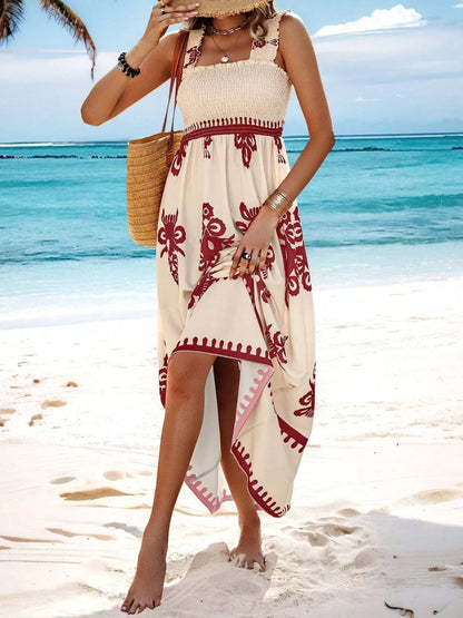 She Wears Glory “Clothed in Praise” Smocked Wide Strap Maxi Dress - She Wears Glory Beverly Hills