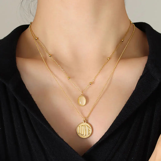 She Wears Glory™ Layers of Favor Double Necklace - She Wears Glory Beverly Hills
