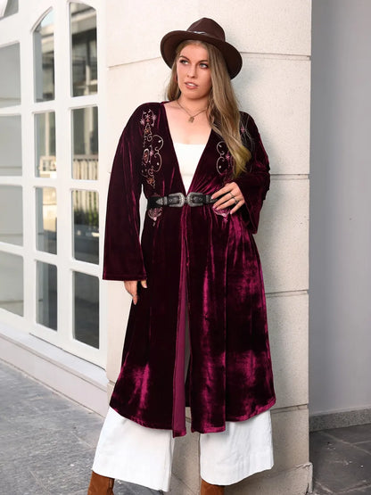 She Wears Glory™ Covered in Grace Plus Size Printed Cardigan - She Wears Glory Beverly Hills
