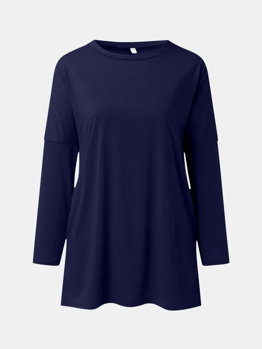 She Wears Glory™ Full Size Round Neck Long Sleeve T-Shirt - She Wears Glory Beverly Hills