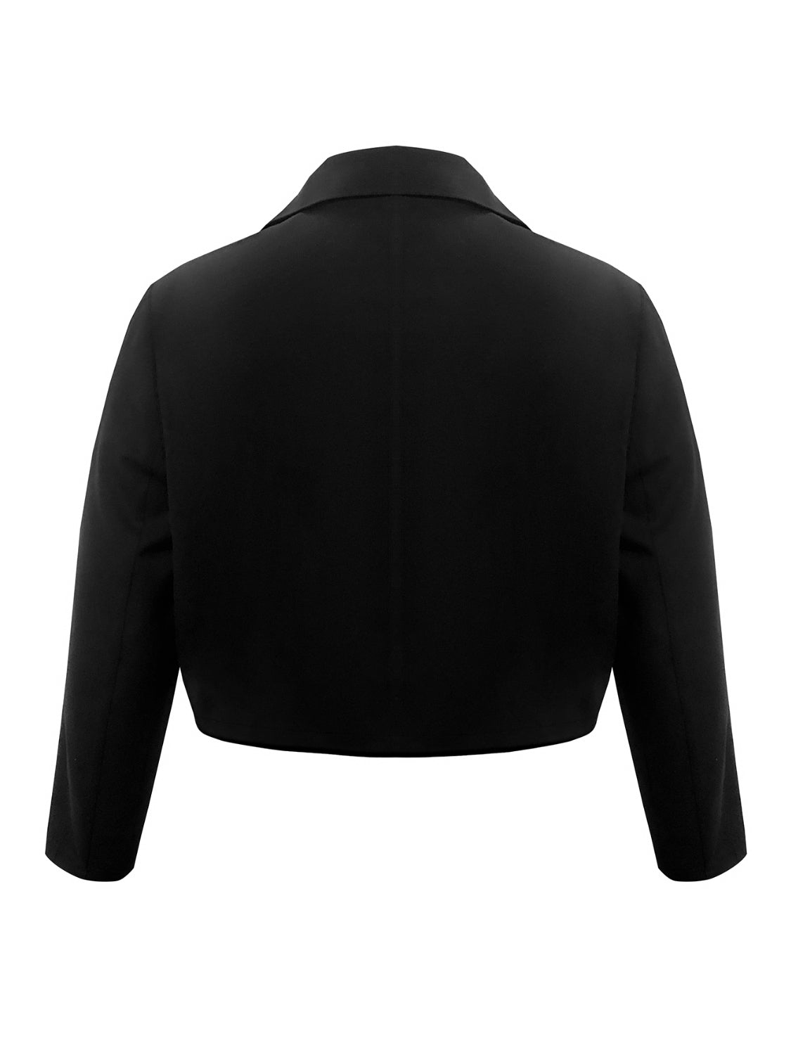 She Wears Glory “Strength in Her Silence” Plus Size Buttoned Blazer - She Wears Glory Beverly Hills