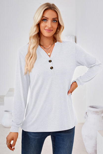 She Wears Glory™ — Called to Grace Buttoned Blouse - She Wears Glory Beverly Hills