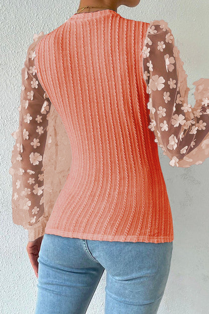 She Wears Glory™ — Woven in Worth Appliqué Blouse - She Wears Glory Beverly Hills