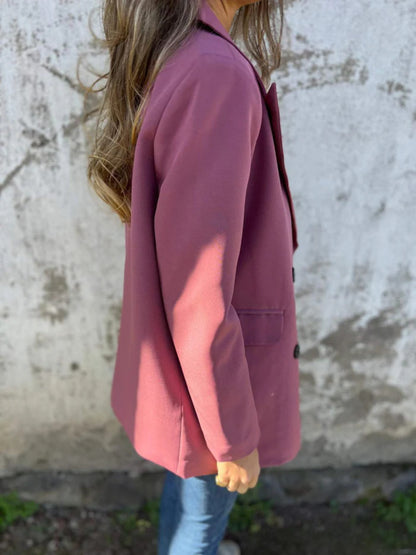 She Wears Glory “Mantled with Grace” Full-Length Collared Blaze - She Wears Glory Beverly Hills