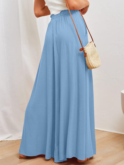 She Wears Glory™ “Grace in Motion” Wide Leg Pants with Pockets - She Wears Glory Beverly Hills