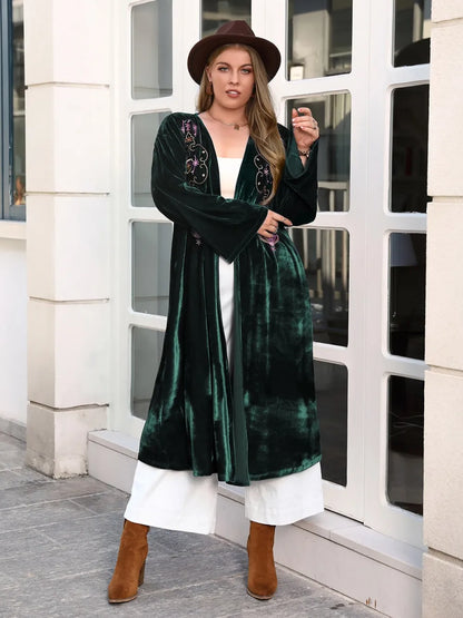 She Wears Glory™ Covered in Grace Plus Size Printed Cardigan - She Wears Glory Beverly Hills