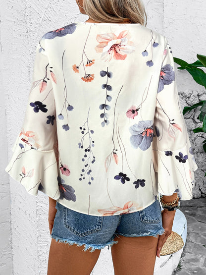 She Wears Glory — Honeyed Grace Ruffle Blouse - She Wears Glory Beverly Hills