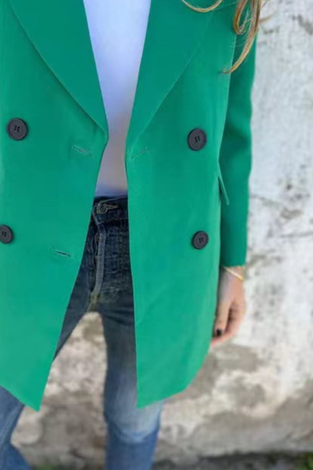 She Wears Glory “Mantled with Grace” Full-Length Collared Blaze - She Wears Glory Beverly Hills