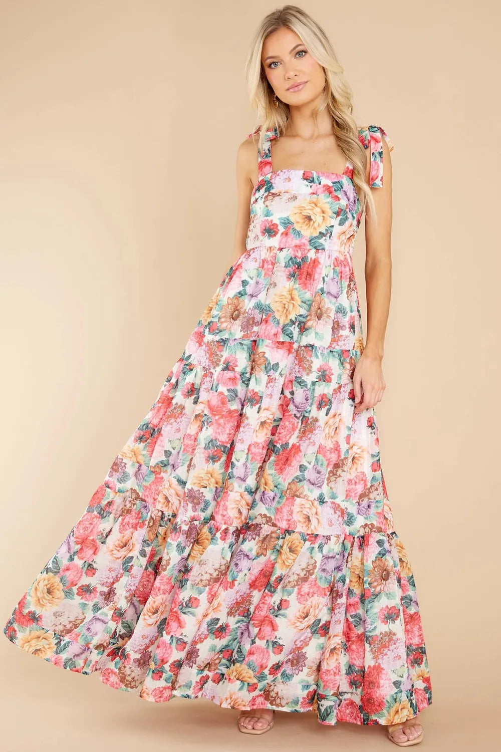 She Wears Glory™ Eve Garden Majesty Maxi Dress in Wildflower Grace - She Wears Glory Beverly Hills