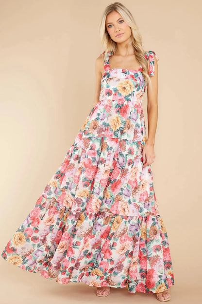 She Wears Glory™ Eve Garden Majesty Maxi Dress in Wildflower Grace - She Wears Glory Beverly Hills