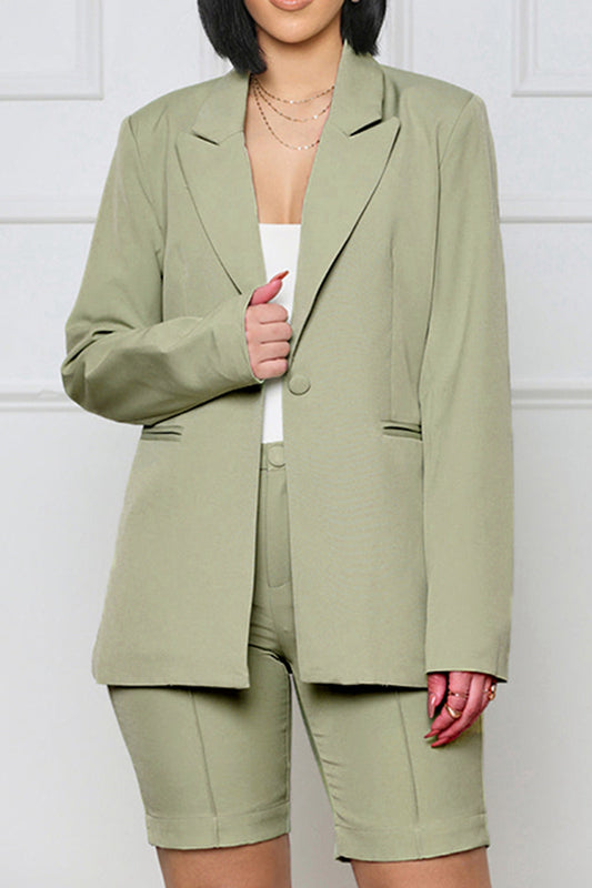 She Wears Glory “Crowned & Commissioned” Two-Piece Blazer & Shorts Set - She Wears Glory Beverly Hills