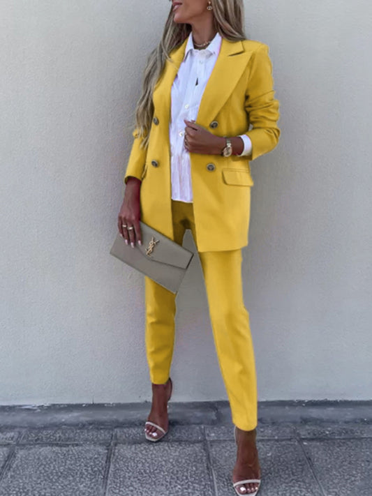 She Wears Glory “Governed by Grace” Two-Piece Blazer & Pants Set - She Wears Glory Beverly Hills