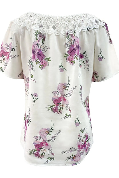 She Wears Glory™ — Called & Confident Printed Tie Neck Blouse - She Wears Glory Beverly Hills